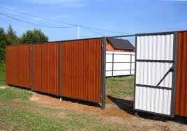 Профнастил для ограждений — объект 2